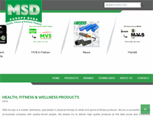 Tablet Screenshot of msd-europe.com